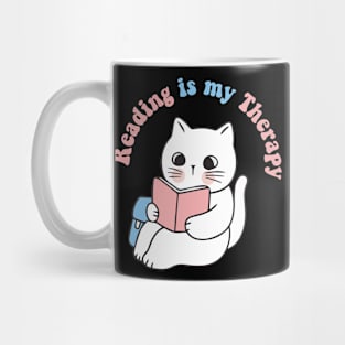 Reading is my therapy Mug